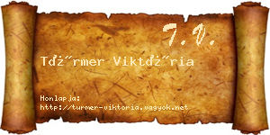 Türmer Viktória névjegykártya